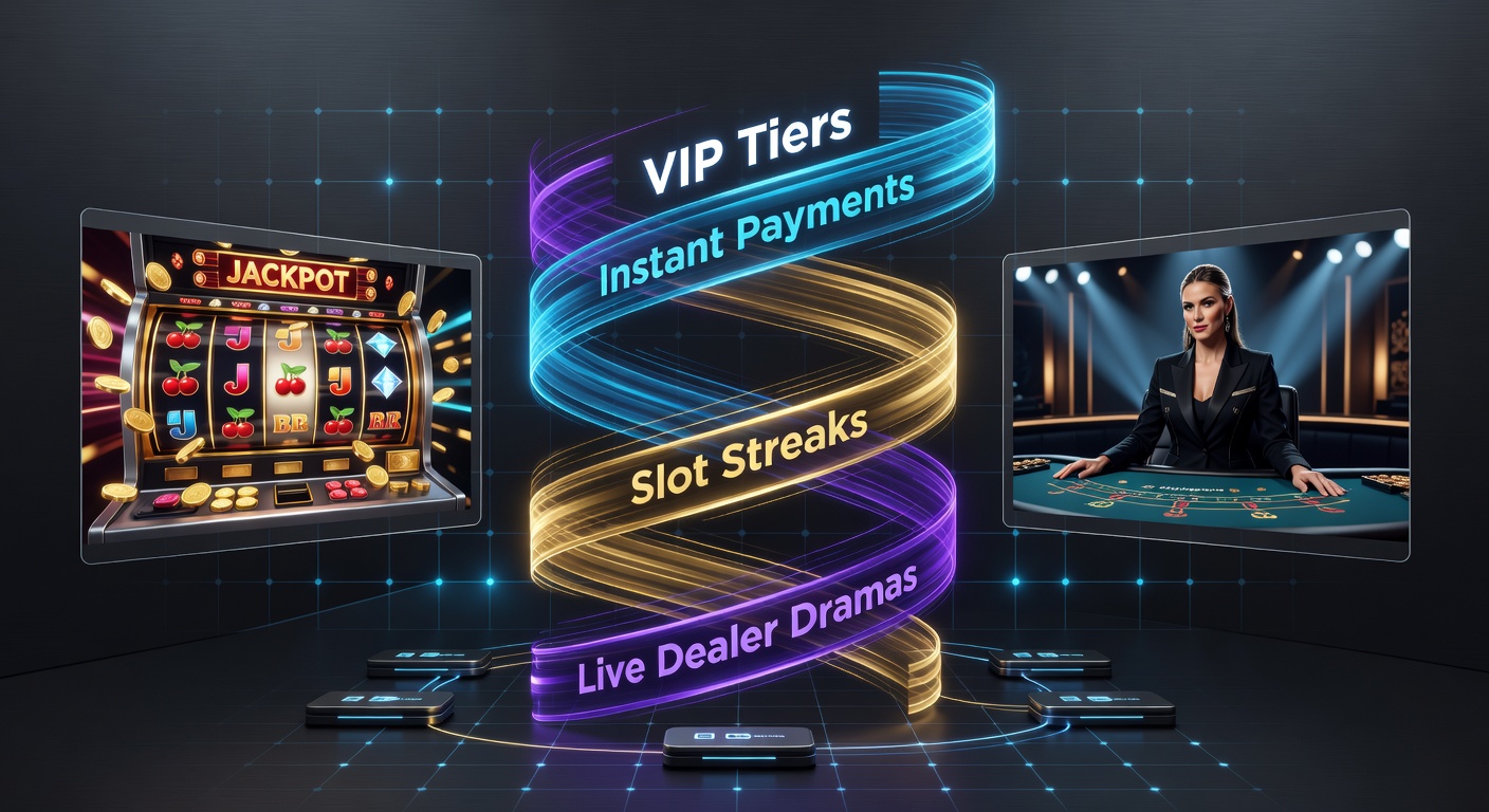 Speler die VIP-tier bereikt met symbolen voor snelle betalingen, slotmachines, live tafels en sportevents