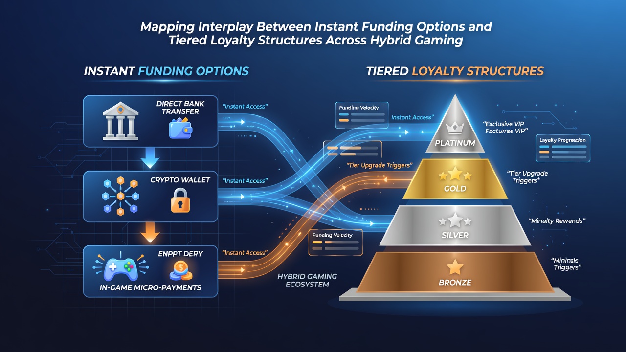 Infographic die realtime dataflows illustreert tussen financieringsopties en loyaliteitstiers