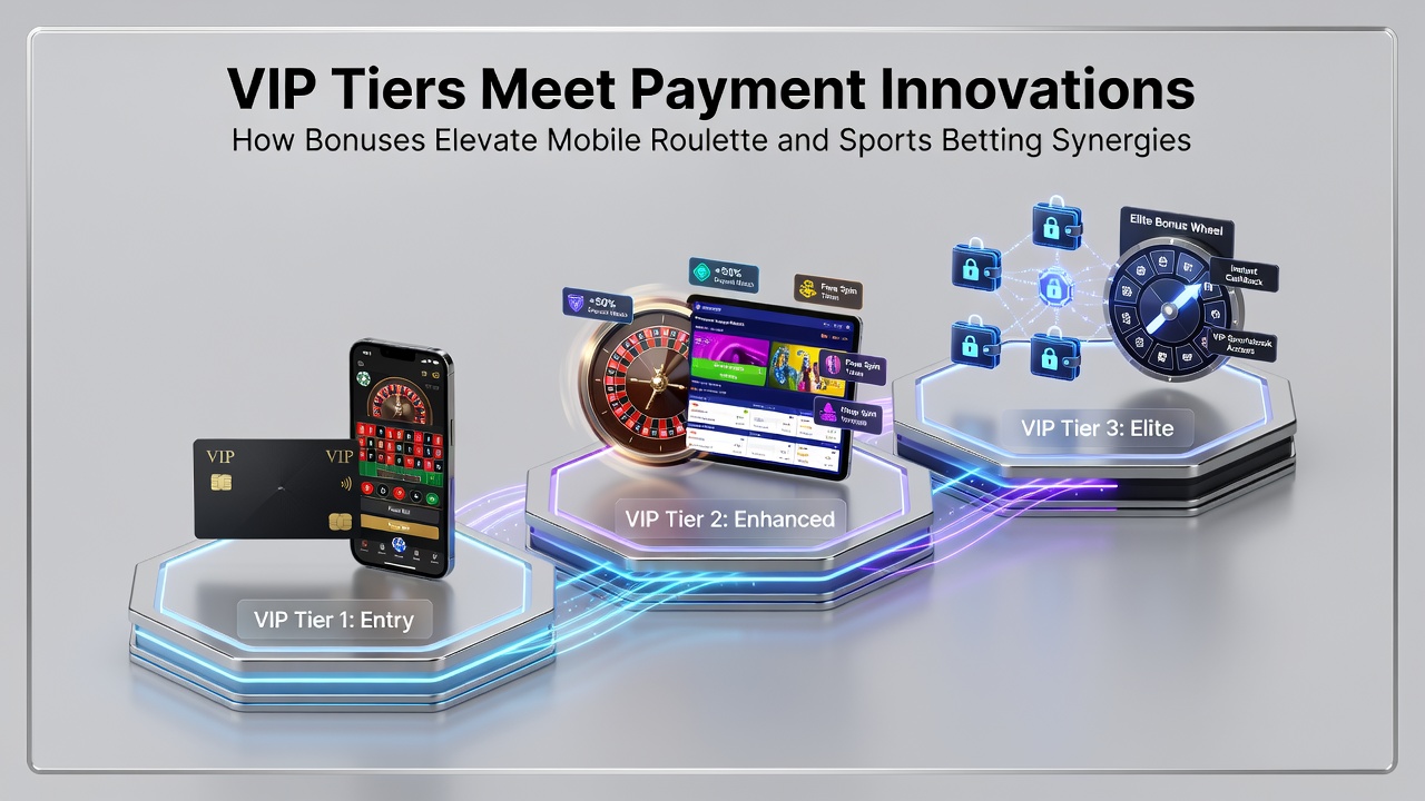 Grafiek die toont hoe VIP-bonussen en betalingsinnovaties de interactie tussen mobiele roulette en sportweddenschappen verhogen